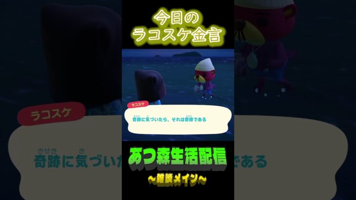 見逃すな。 #shorts #あつ森 #ラコスケ