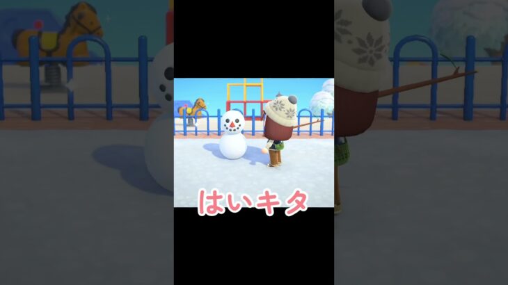 今日こそカウントを⛄【あつ森】 #shorts #あつ森 #ゲーム実況