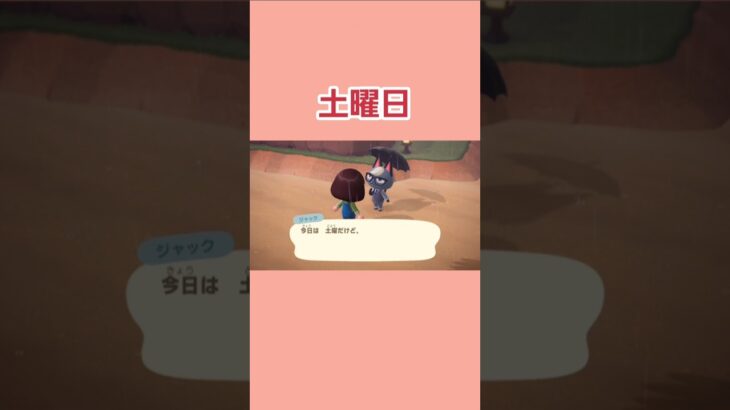 土曜日　#shorts  #あつ森