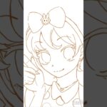 #あつ森 #イラスト#イラストメイキング#メイキング動画 #クリスチーヌ #デジタル #デジタルイラスト#shorts