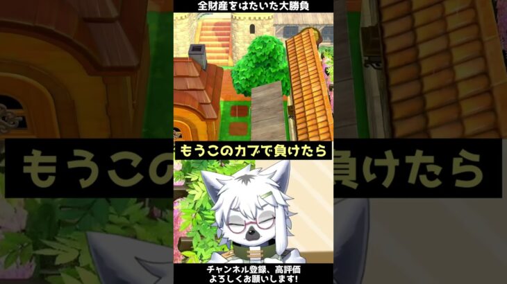 【あつ森】全財産をかけた大勝負の結果…【切り抜き】#shorts #あつまれどうぶつの森 #あつ森  #切り抜き #vtuber