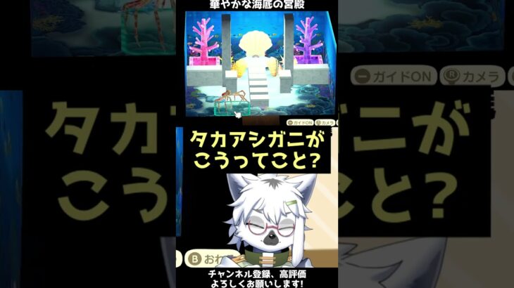 【あつ森】サンゴ礁の豪華な宮殿【切り抜き】#shorts #あつまれどうぶつの森 #あつ森  #切り抜き #vtuber