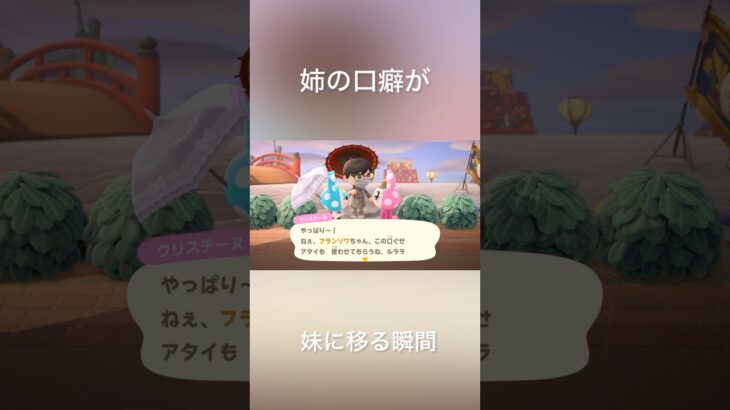【あつ森】姉の口癖が妹に移る【フランソワ&クリスチーヌ】