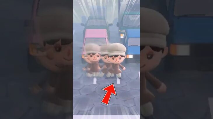 道路で反復横跳びをした結果 #あつ森 #あつまれどうぶつの森