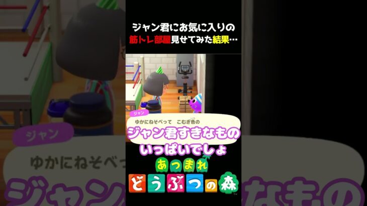 【あつ森】自慢の筋トレ部屋見せたらまさかのお言葉いただきました