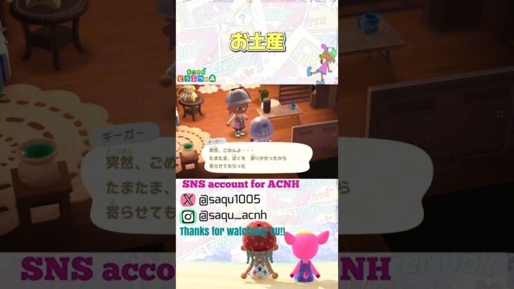 【お土産】#あつ森好きな人と繋がりたい