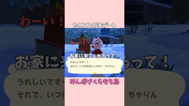 【あつ森】住民イベント！ためことお家デートしたよ。