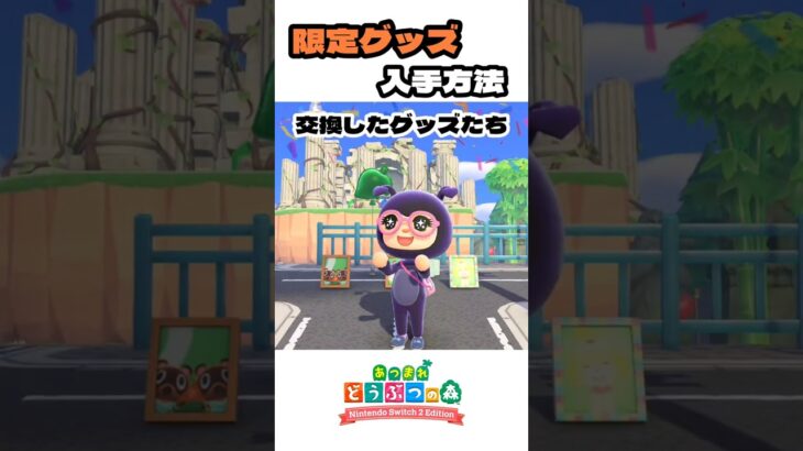 限定レアグッズの入手方法【あつ森】