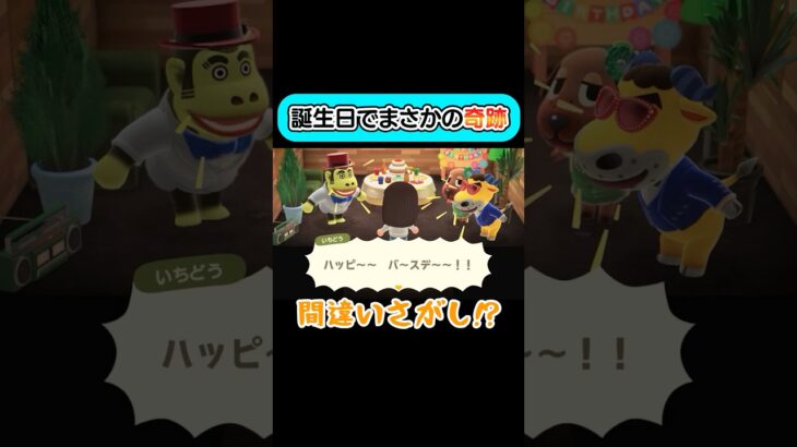 誕生日イベントでこんな奇跡起こる！？【あつ森】