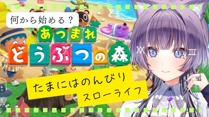 朝活雑談【あつ森 】 新しい島で新生活始めました　フータ上陸！　＃０２