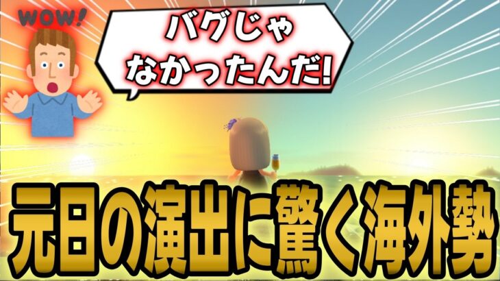「バグじゃなかったの？」あつ森で元日だけ太陽が特別きれいな理由に海外勢感動!