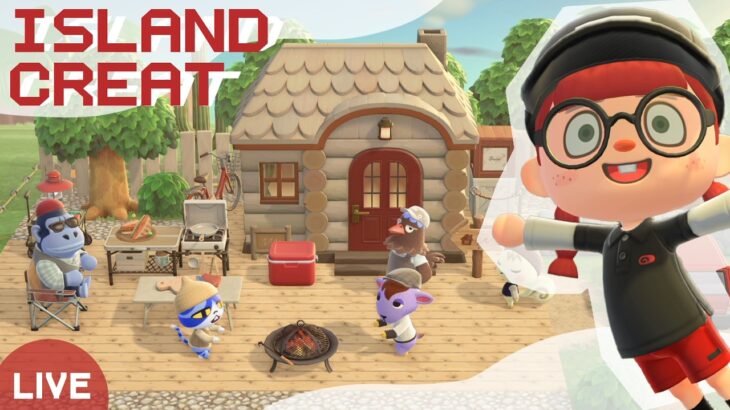 【あつ森 島クリ🌳】赤色が映えるアウトドアな島づくり#ゲーム実況 #島クリエイト