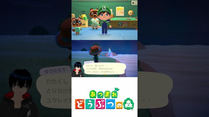 あつ森 幽霊のゆうたろうくんは今日も浜辺で自分のたましいをさがしている