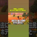 引っ越した住民がホテルに訪れると… #あつ森 #あつまれどうぶつの森