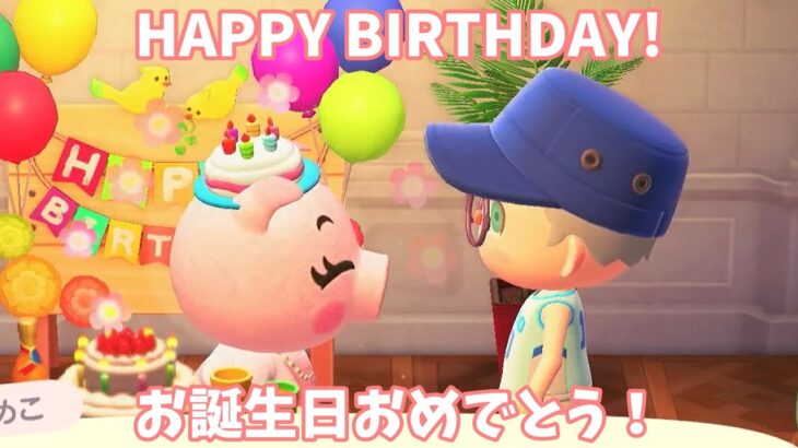 【あつまれどうぶつの森/あつ森】今日はためこさんのお誕生日です【声実況】
