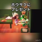 【あつ森】ホウサク君にプレゼント　#vlog #あつ森 #あつまれどうぶつの森 #こはくちゃんねる2424