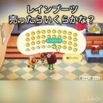 【あつ森】景気アップ条例　レインブーツ売ったらいくらかな？　#vlog #あつまれどうぶつの森 #こはくちゃんねる2424   #毎日更新　毎日更新中　金を稼ぐ　#animalcrossing