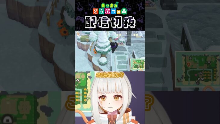 【あつ森】エリアの境界、色んなものを置いて情報量を増やしてみる  #個人vtuber #配信切り抜き #切り抜き動画 #あつまれどうぶつの森