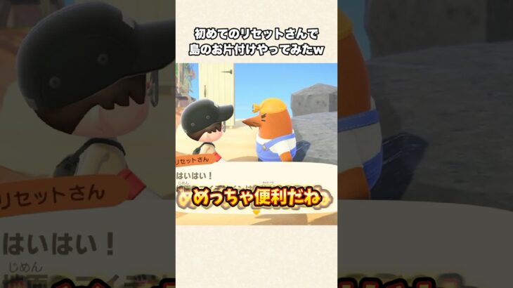 【あつ森】便利すぎる！初めてリセットさんで島の更地やってみたw【あつまれどうぶつの森】#shorts #あつ森