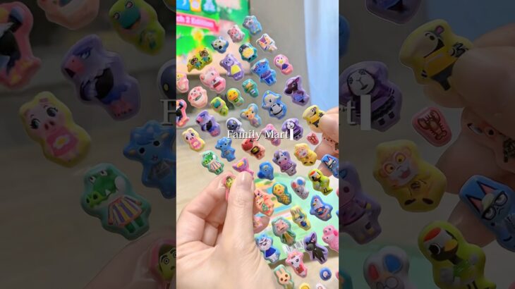 ファミマであつ森のぷっくりシール&アイス2個でもらえちゃうトートバッグが可愛すぎた#fyp #シール #オタクの日常