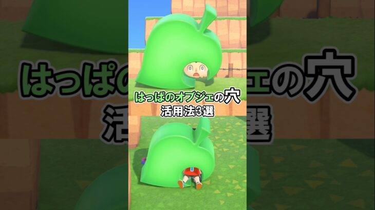 葉っぱのオブジェの穴、活用法3選 【あつ森】@ほのげ