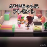 【あつ森】4ごうちゃんにプレゼント　#vlog #あつ森 #あつまれどうぶつの森 #こはくちゃんねる2424   #毎日更新　毎日更新中