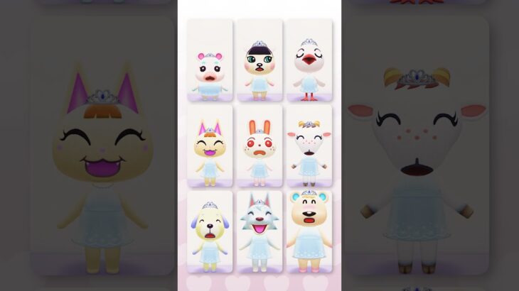 【けけアイドル】白が似合うホワイトアイドル9選 #あつ森 #けけアイドル #animalcrossing #あつまれどうぶつの森