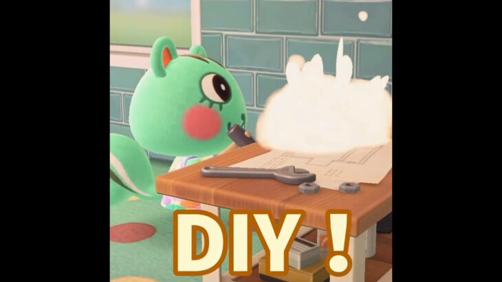 【あつ森】またまた初DIYの方がいます！！しかもまたリス・・！ #shorts  #あつ森 #あつまれどうぶつの森