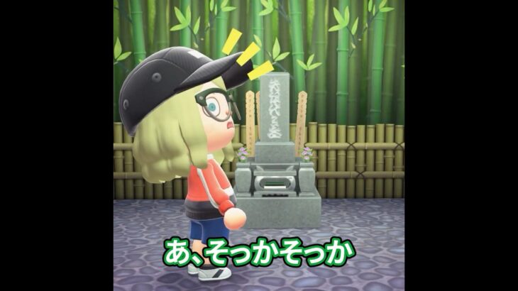 特殊すぎる墓参り #あつ森 #animalcrossing #あつまれどうぶつの森