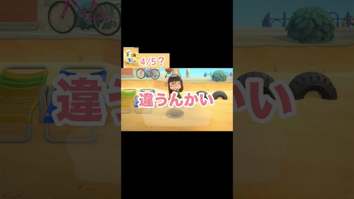 もう！紛らわしいなあ！🐚 【あつ森】 #shorts #あつ森 #ゲーム実況