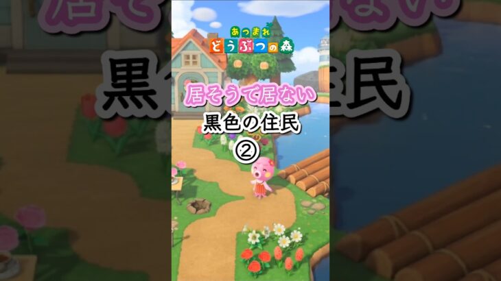 【あつ森】居そうで居ない(黒色の住民②)#shorts