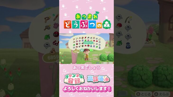 【あつ森】リスナー様から頂いたデカリボン　カラバリ　#shorts   #animalcrossing