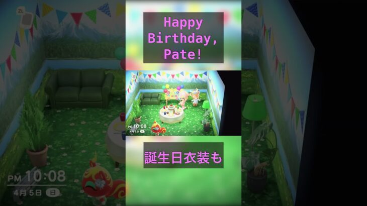 おめでとうペーター#あつ森 #あつまれどうぶつの森 #良かったらチャンネル登録してくれると嬉しい