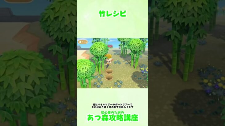 ＃あつ森竹レシピ #あつ森攻略講座 #あつ森季節レシピ ＃あつ森レシピ #あつ森コンプ  #あつ森初心者