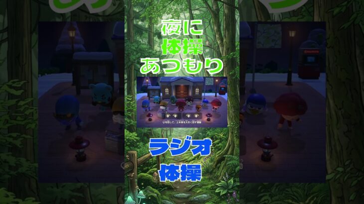 あつもり　夜に体操 #あつ森 #あつまれどうぶつの森　#体操
