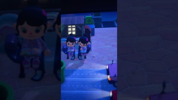 かえでちゃんと一緒に本を読んでます #あつ森