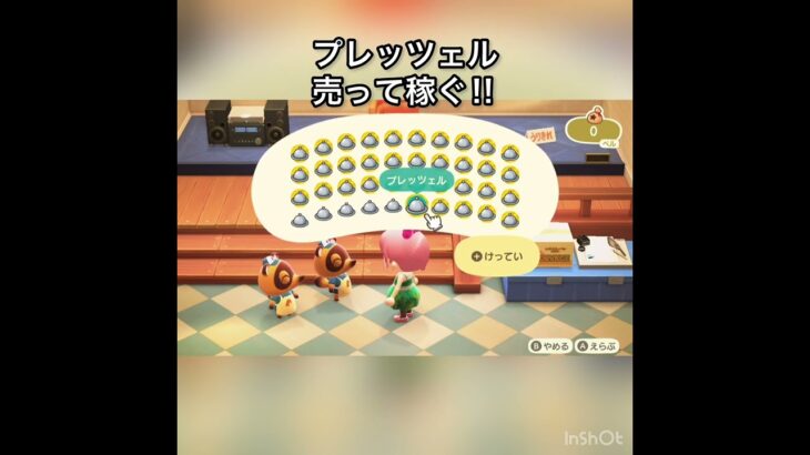 　【あつ森】プレッツェル売ったらいくらかな？　#vlog #あつまれどうぶつの森 #こはくちゃんねる2424   #毎日更新　金を稼ぐ　#animalcrossing