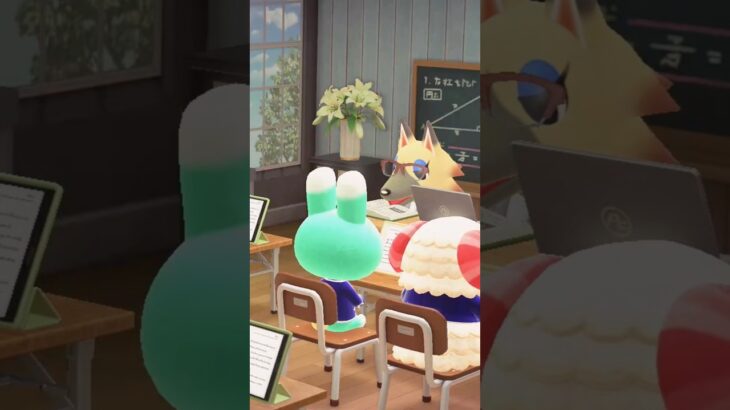 学校に通う日🏫#あつ森 #あつまれどうぶつの森 #vlog #acnh #学校