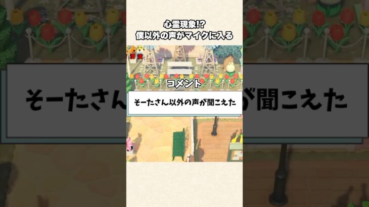 【あつ森】マイクに入る謎の声！？まさかの怖い瞬間でしたw【あつまれどうぶつの森】#shorts #あつ森