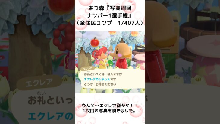 【あつ森企画】写真周回ナンバー1選手権と写真コンプ！離島ガチャ一発確定（1）#shorts