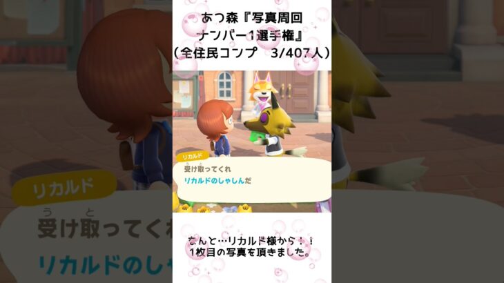 【あつ森企画】写真周回ナンバー1選手権と写真コンプ！離島ガチャ一発確定（3）#shorts