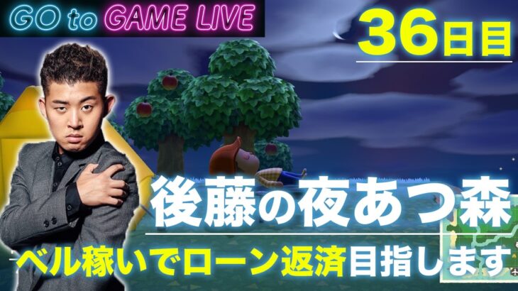 【後藤の夜あつ森】目指すは40万ローン返済です