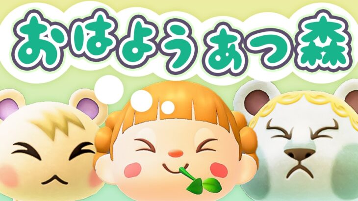 ゴールデンウィーク！朝活🐓おはようあつ森！5/5(火)