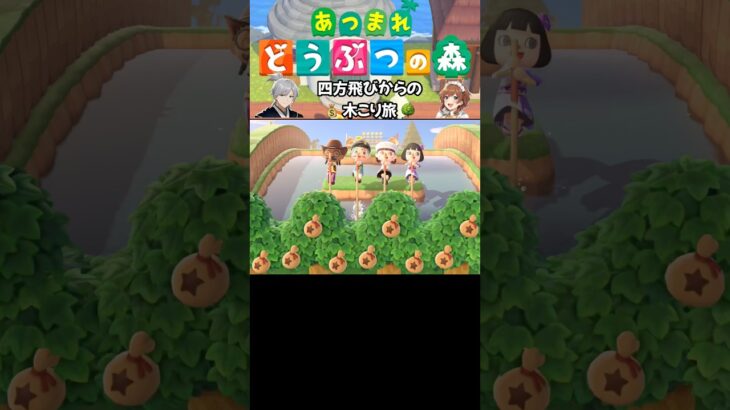 【あつ森】四方飛びからの木こり旅 #あつ森 #あつまれどうぶつの森 #acnh #animalcrossing #シンクロ