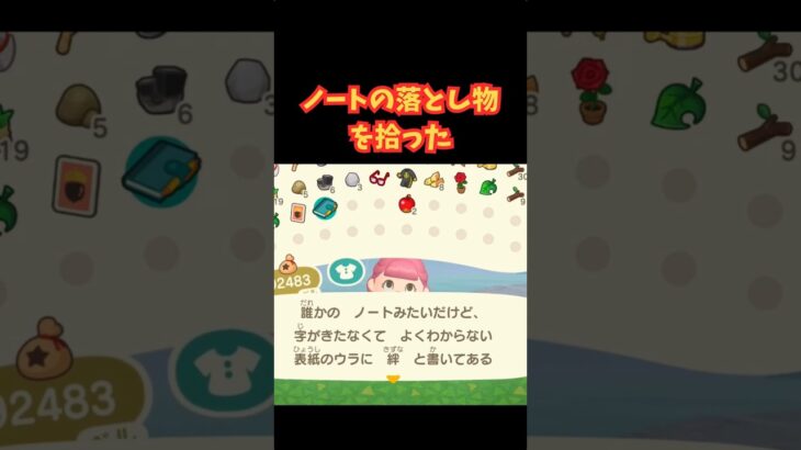 誰のノート？ #acnh #あつ森 #あつまれどうぶつの森 #animalcrossingnewhorizons #animalcrossing #ゲーム #どうぶつの森 #ショート