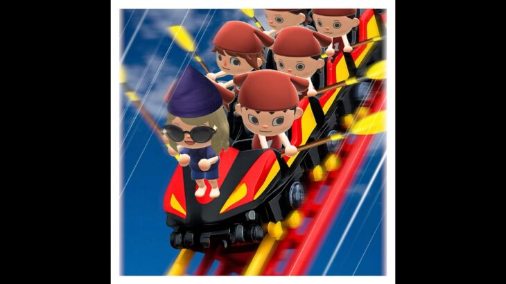 ジェットコースターの写真 #夜の踊り子 #あつ森 #animalcrossing