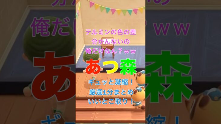 【あつ森】テルミンのカラバリの色の差が分からんの俺だけかな🥴分かりにくい時あるよね🥺✨ #あつ森 #あつまれどうぶつの森 #テルミン #animalcrossing #short #どうぶつの森