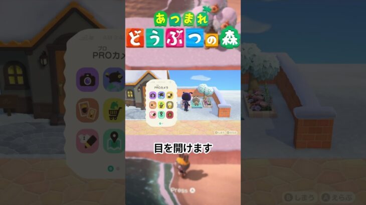 【あつ森/裏ワザ】住民に目を開けたまま寝かせる方法！？ #shorts #あつ森 #あつまれどうぶつの森