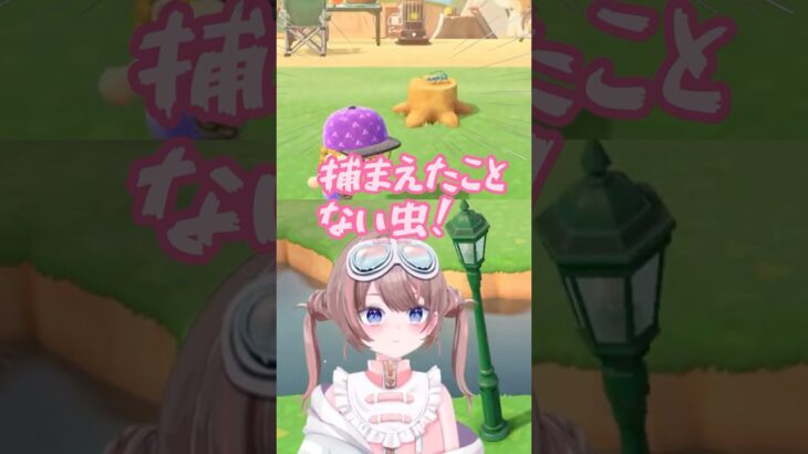 【あつ森】新しい虫に出会い、なぜかとばっちりをうけるのび太【落田おはぎ】 #あつまれどうぶつの森 #shorts #切り抜き