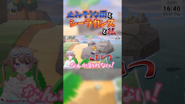 【あつ森】シーラカンスなんて幻だと思ってた【落田おはぎ】#あつまれどうぶつの森 #shorts #切り抜き